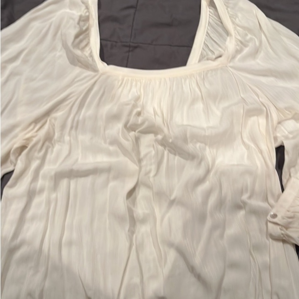 Cream off the shoulder dressy top